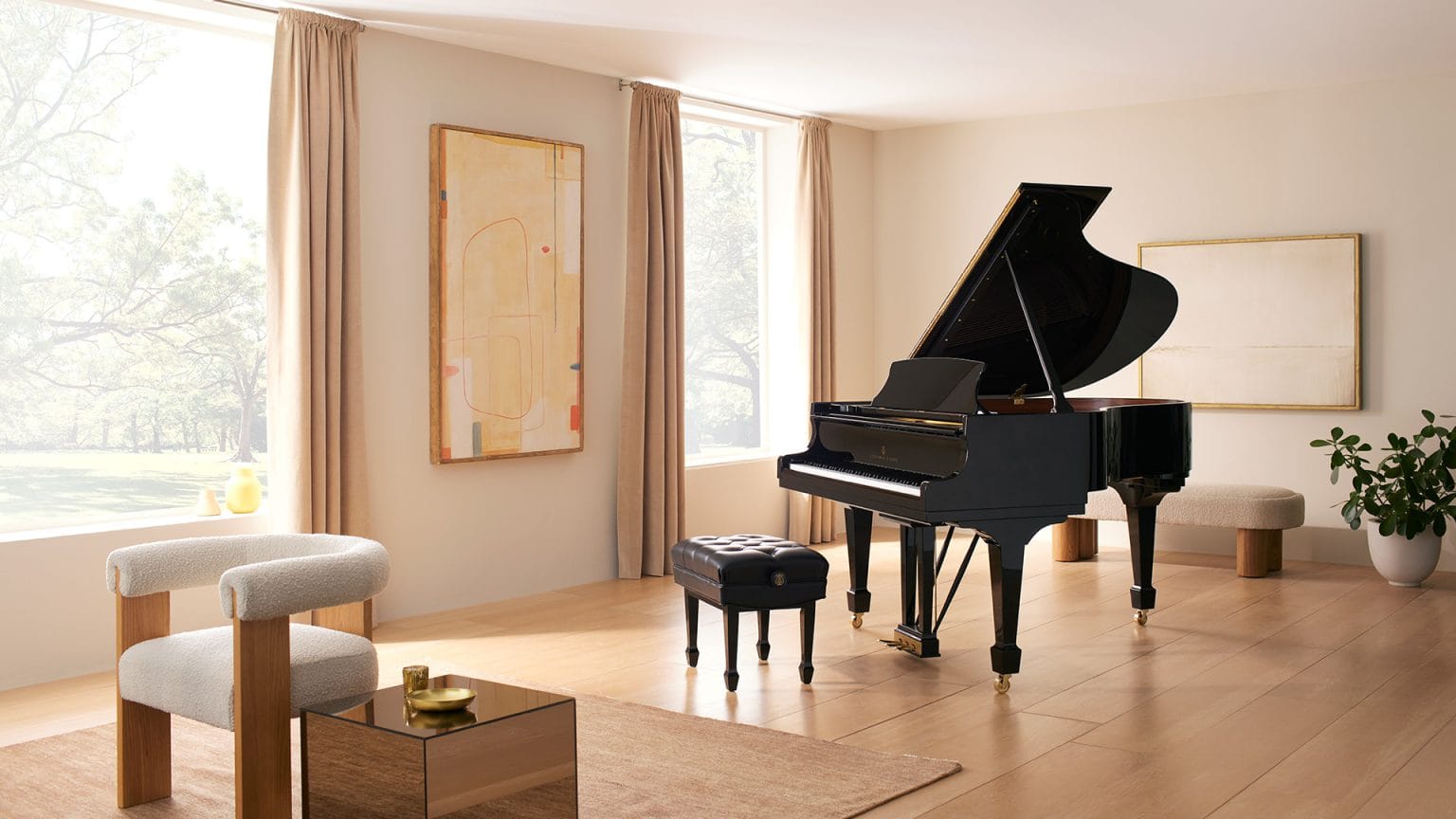 Steinway & Sons Flügel in einem hellen Wohnraum